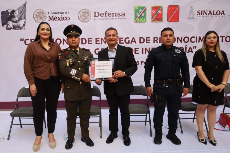 Ayuntamiento de Navolato reconoce al Grupo de Infantería por su labor en favor de la seguridad