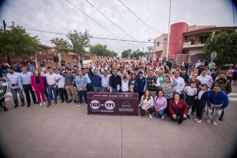 "Es un sueño que para nosotros se hizo realidad"; beneficiados con pavimentación en colonias Esthela Ortiz y Plutarco Elías Calles