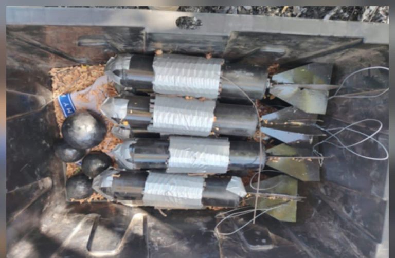 Entre el monte en Tepuche, aseguran 12 artefactos explosivos improvisados