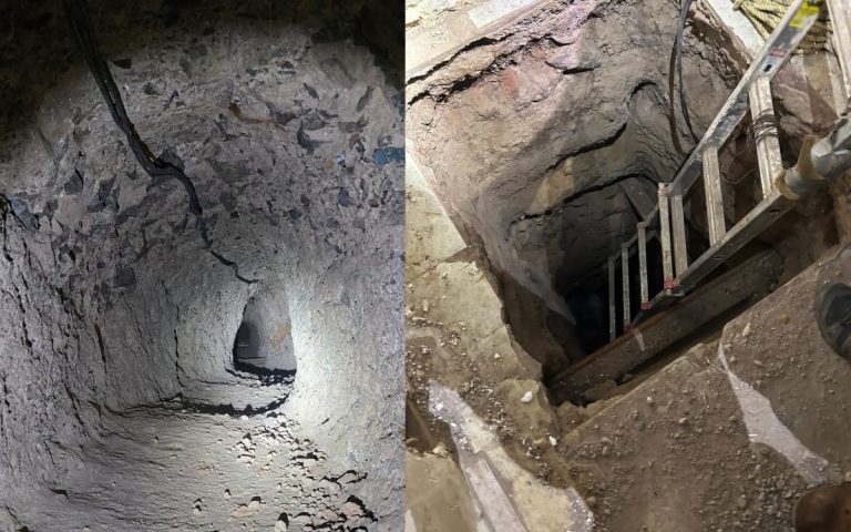 Hallan narcotúnel de 'Los Salazar' en la frontera de Nogales, Sonora con Arizona