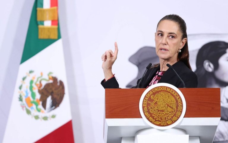 Respalda Sheimbaun llamado de paz del papa León XIV ante las críticas de Trump