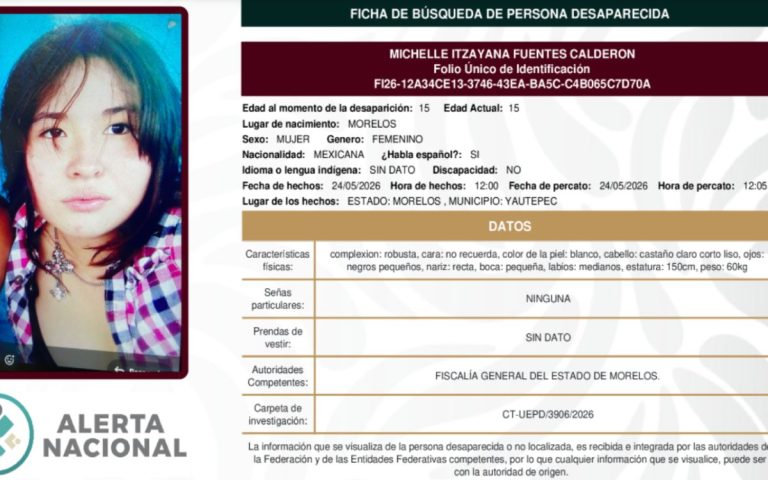 Hallan sin vida a Michelle Itzayana, estudiante de la UAEM