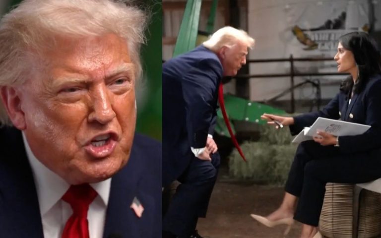 Trump abandona entrevista e insulta a periodista tras ser cuestionado